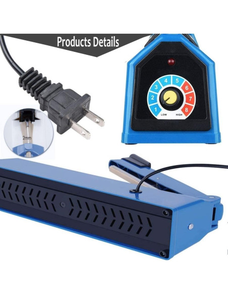 Sellador de Calor Manual Yeler 30.5 cm 300W para Bolsas PE PP Sellador de Calor Manual Yeler 30.5 cm 300W para Bolsas PE PP