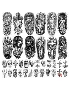 77 Tatuajes Temporales Cristianos Gabizafia - Religiosos Realistas