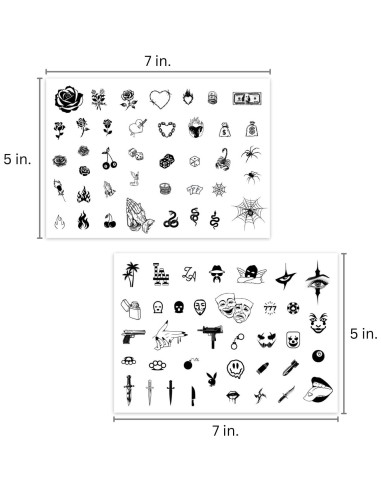 Tatuajes Temporales Los Vatos para Dedos y Cara - Chicano