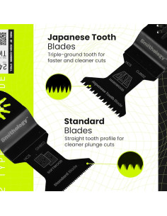 Cuchillas Oscilantes Smithology 24PCS - Madera y PVC 2