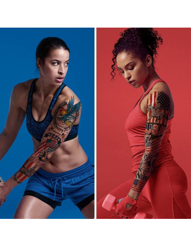 Tatuajes Temporales Bandera EE. UU. CUTELIILI - Día de la Independencia
