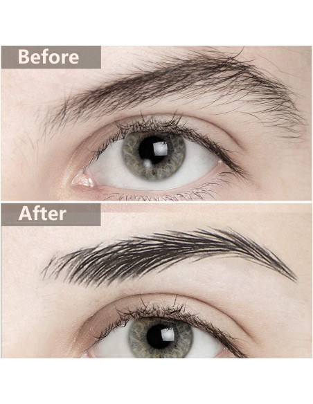 Calcomanías de Cejas Impermeables Maitys 12 Hojas Estilo Clásico