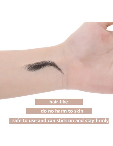 Calcomanías de Cejas Impermeables Maitys 12 Hojas Estilo Clásico