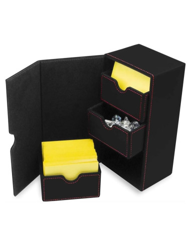 Caja de Cartas BCW Deck Vault-LX 200 Negra con Cierre Magnético