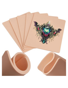 Piel de Práctica de Tatuaje 3MM Prgislew 10 Piezas 18.8x14.2cm