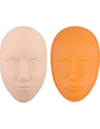 Cabeza de Práctica Tatuaje Facial Silicona 3 Pcs Healthcom