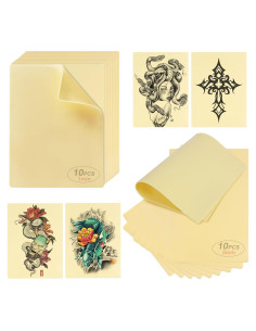 20 Piezas Piel Sintética para Tatuajes Doble Cara 1mm y 2mm