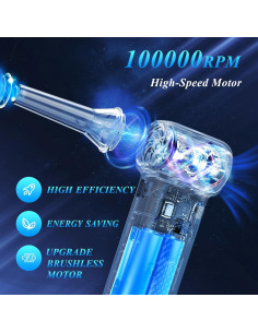 Soplador de Aire Comprimido LGINZS 150,000 RPM Limpiador de Teclados 2