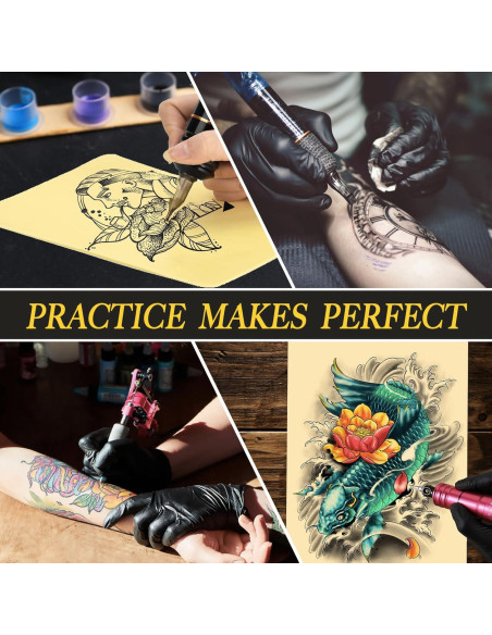 20 Piezas Piel Sintética para Tatuajes Doble Cara 1mm y 2mm