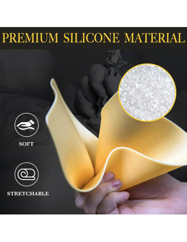 20 Piezas Piel Sintética para Tatuajes Doble Cara 1mm y 2mm