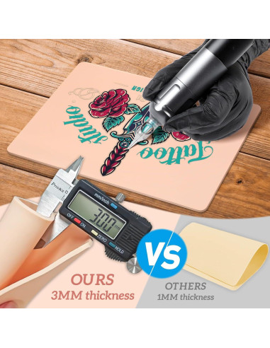 Piel Falsa de Tatuaje Sintética KTKAJW 3mm - 10 Piezas