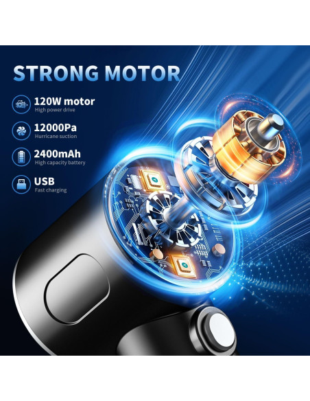 Aspiradora de Mano Inalámbrica Vcwtty 12000PA Mini Portátil