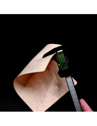 Piel de Práctica de Tatuaje Rosa TgoBeauty 1pc Silicona 1.5mm