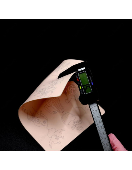 Piel de Práctica de Tatuaje Rosa TgoBeauty 1pc Silicona 1.5mm