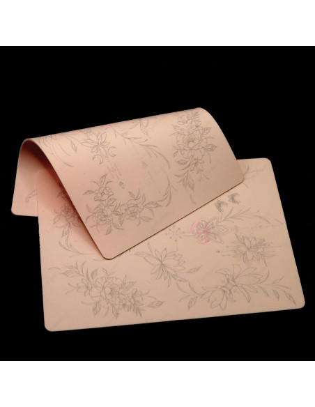 Piel de Práctica de Tatuaje Rosa TgoBeauty 1pc Silicona 1.5mm