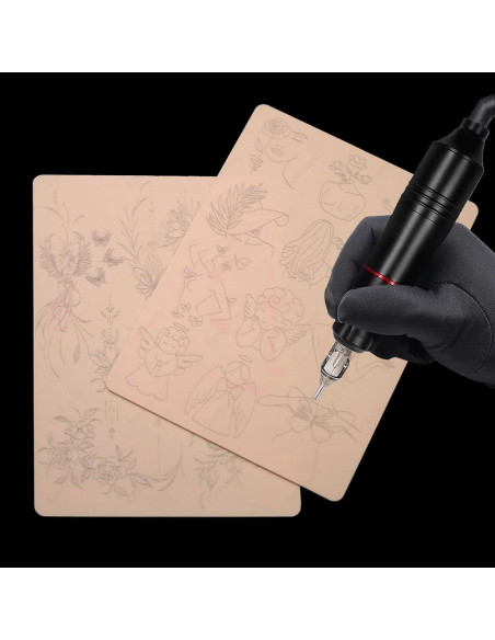 Piel de Práctica de Tatuaje Rosa TgoBeauty 1pc Silicona 1.5mm