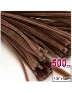 Limpiapipas Chenille Brillantes Los Tallados 30 cm Plata 500 pz 2