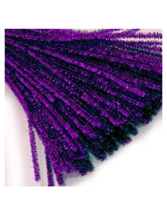 Tallos de Chenille The Crafts Outlet 30 cm Púrpura 500 piezas