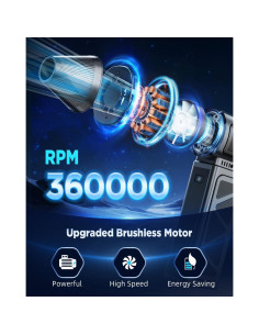 Soplador de Aire Comprimido Hingso 360000 RPM Inalámbrico 2