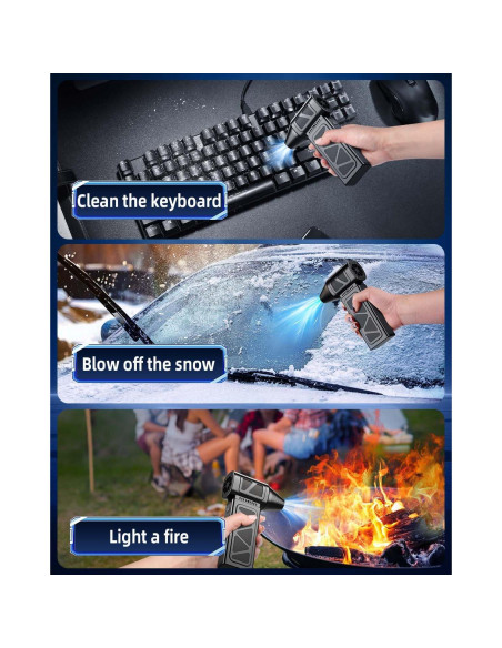 Soplador de Aire Comprimido Hingso 360000 RPM Inalámbrico