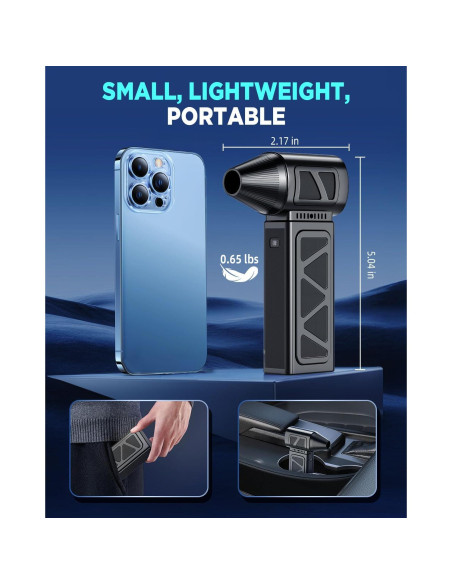 Soplador de Aire Comprimido Hingso 360000 RPM Inalámbrico