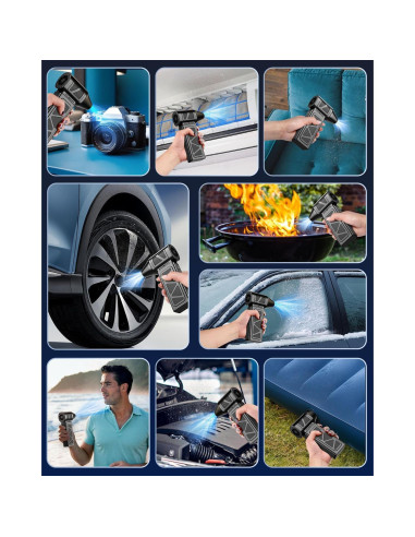 Soplador de Aire Comprimido Hingso 360000 RPM Inalámbrico