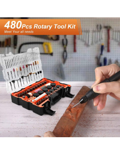 Kit de Accesorios Rotativos 480 Pcs GOXAWEE Multiusos 2