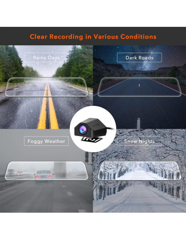 Cámara Trasera WOLFBOX 1080P IP68 para G840S/G840H/G930/G850