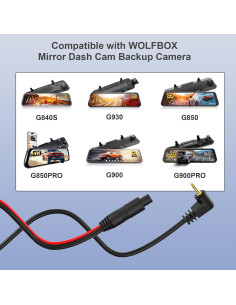 Cable de Extensión de Cámara Trasera 10m WOLFBOX G840S G910 G930 2