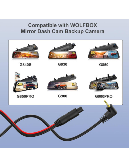 Cable de Extensión de Cámara Trasera 10m WOLFBOX G840S G910 G930