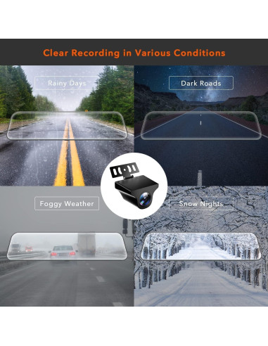 Cámara Trasera WDR WOLFBOX G900 1080P Impermeable IP68