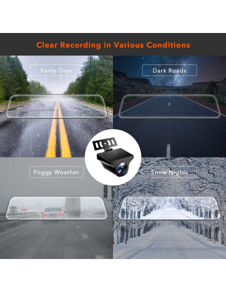 Cámara Trasera WDR WOLFBOX G900 1080P Impermeable IP68