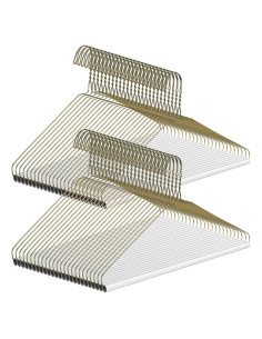 50 Perchas de Limpieza en Seco Yuntau Doradas 40.64 cm