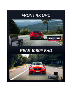 Cámara Dash Pelsee P3 4K Doble Frontal y Trasera con Wi-Fi 2