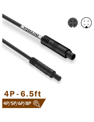 Cable de Extensión 4 Pines YQMAJIM para Cámara de Respaldo 2m