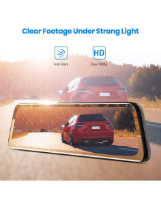 Cámara de Espejo Retrovisor AUTO-VOX V5PRO 1080P 9.35" 2