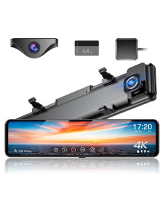 Cámara de Espejo Retrovisor Martalk G850+ 4K UHD con GPS