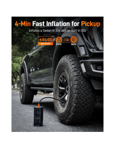 Inflador de Neumáticos WOLFBOX 12000mAh 150PSI y Cámara Espejo 4K 2