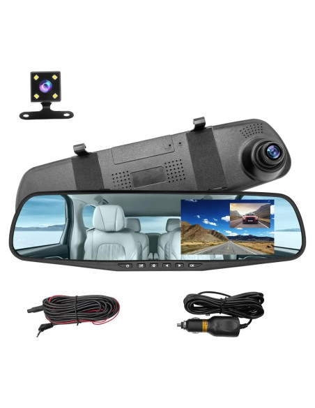 Cámara de Espejo Moly Magnolia 4.3" HD 1080P Duales