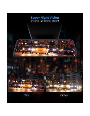 Cámara de Espejo Retrovisor AUTO-VOX T9PRO 9.35" FHD