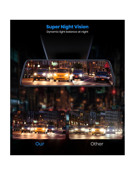 Cámara de Espejo Retrovisor AUTO-VOX T9PRO 9.35" FHD