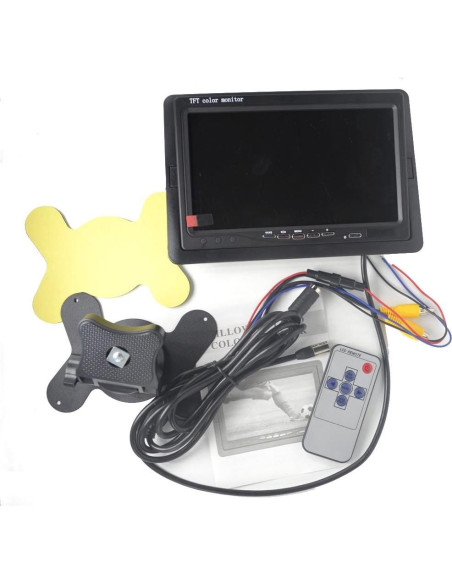 Monitor TFT LCD 7" Padarsey con Retroiluminación LED para Autos