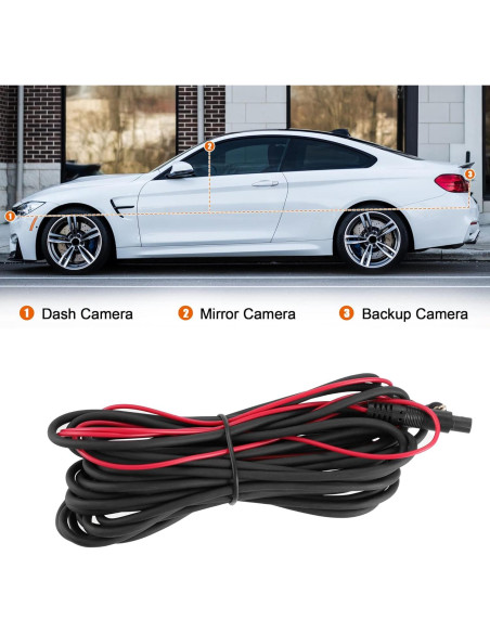 Cable de Extensión para Cámara de Respaldo X AUTOHAUX 5.5m 4 Pines