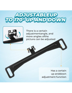 Soporte de Cámara de Placa de Matrícula Snwoygr Universal 2