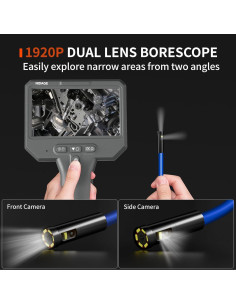 Cámara de Inspección Borescopio Doble Lente NIDAGE 1920P HD 3.5M 2