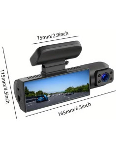 Cámara de tablero dual LAMJAD 1080P con visión nocturna 2