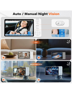 Cámara Inalámbrica para Bebés A2C 1080P con Visión Nocturna 2