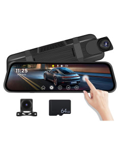 Cámara Espejo CAMECHO 9.66" Doble Cámara HD Visión Nocturna