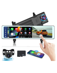 Cámara de Espejo Retrovisor NHOPEEW 11.26" con Carplay y Android Auto