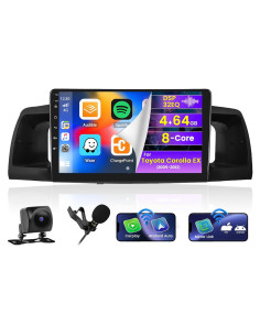 Estéreo Android Roinvou 4+64G para Toyota Corolla 2005-2012